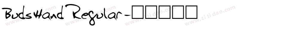 BudsHand Regular字体转换